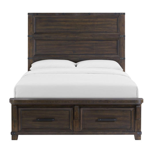 Picket House Furnishings - Canyon Ridge Queen Storage Bed in Charcoal - B-13010-8-QSB veiw 2