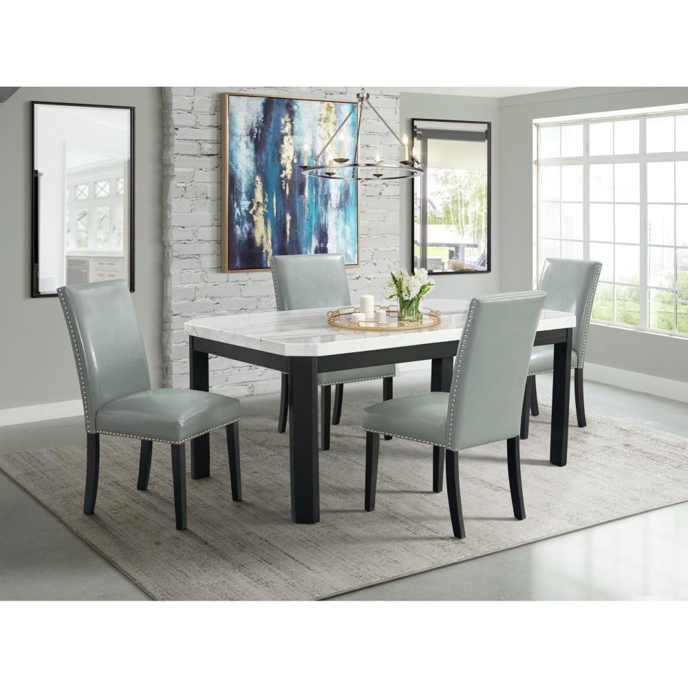 Picket House Furnishings - Celine 5PC Rectangular Dining Set-Table & Four Grey Side Chairs - CFC700RGY5PC veiw 6