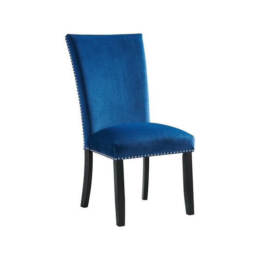 Picket House Furnishings - Celine Blue Velvet Side Chair (Set of 2) - CFC700VSC veiw 2
