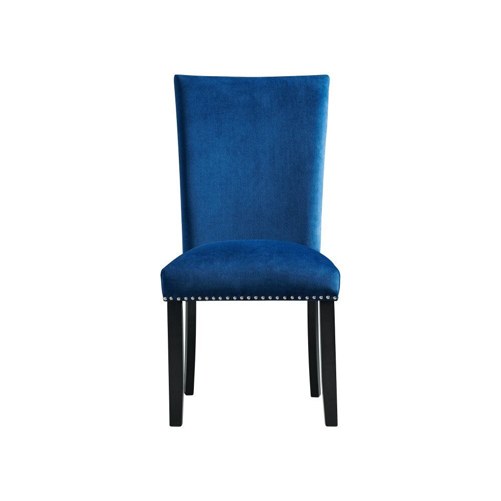 Picket House Furnishings - Celine Blue Velvet Side Chair (Set of 2) - CFC700VSC veiw 3