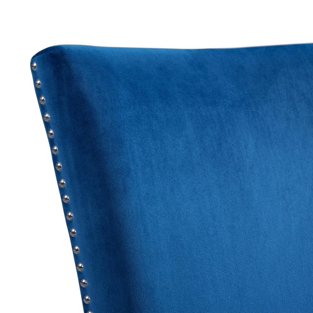Picket House Furnishings - Celine Blue Velvet Side Chair (Set of 2) - CFC700VSC veiw 8