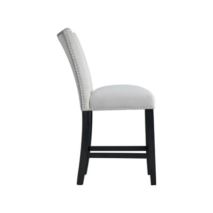 Picket House Furnishings - Celine Gray Velvet Counter Height Chair (Set of 2) - CFC300CVSC veiw 4