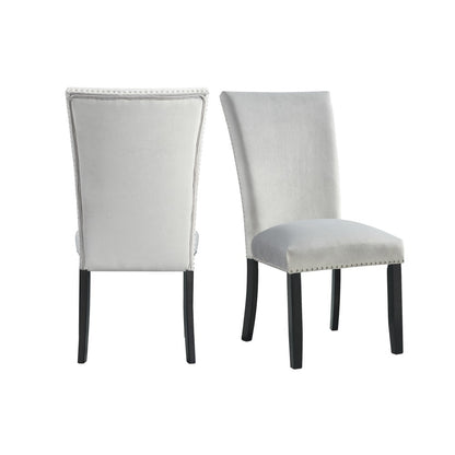 Picket House Furnishings - Celine Gray Velvet Side Chair (Set of 2) - CFC300VSC veiw 1