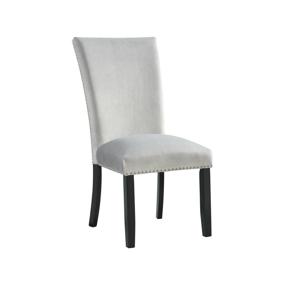 Picket House Furnishings - Celine Gray Velvet Side Chair (Set of 2) - CFC300VSC veiw 2