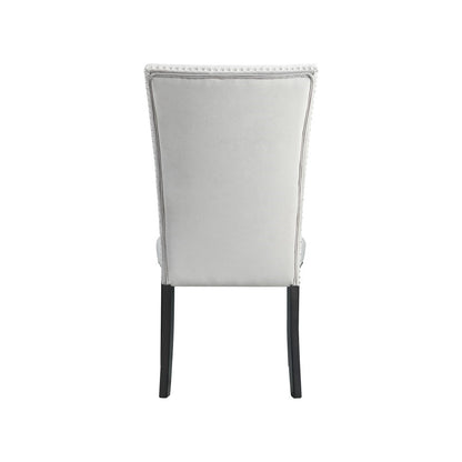 Picket House Furnishings - Celine Gray Velvet Side Chair (Set of 2) - CFC300VSC veiw 5