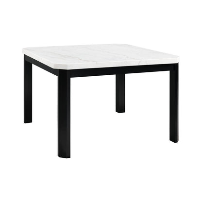 Picket House Furnishings - Celine White Marble 5PC Counter Height Dining Set-Table & Four Gray Velvet Chairs - CFC300CGY5PC veiw 2