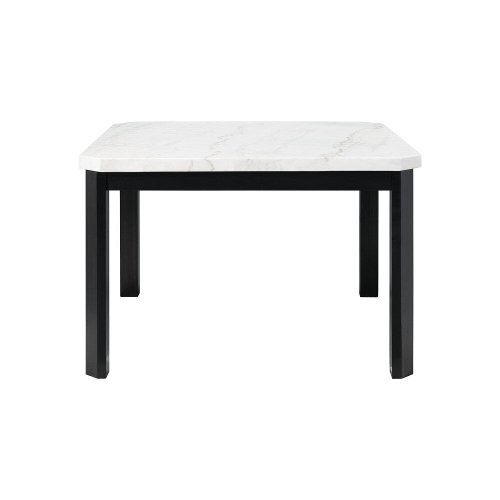 Picket House Furnishings - Celine White Marble 5PC Counter Height Dining Set-Table & Four Gray Velvet Chairs - CFC300CGY5PC veiw 3