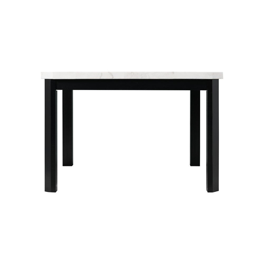 Picket House Furnishings - Celine White Marble 5PC Counter Height Dining Set-Table & Four Gray Velvet Chairs - CFC300CGY5PC veiw 4