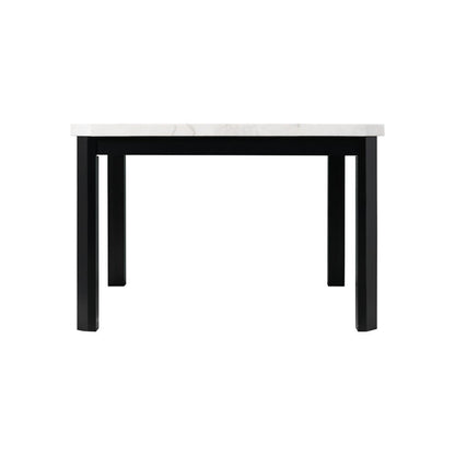 Picket House Furnishings - Celine White Marble 5PC Counter Height Dining Set-Table & Four Gray Velvet Chairs - CFC300CGY5PC veiw 4