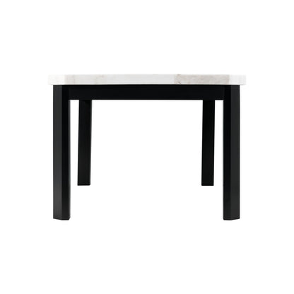 Picket House Furnishings - Celine White Marble 5PC Dining Set-Table & Four Blue Velvet Chairs - CFC700BL5PC veiw 4