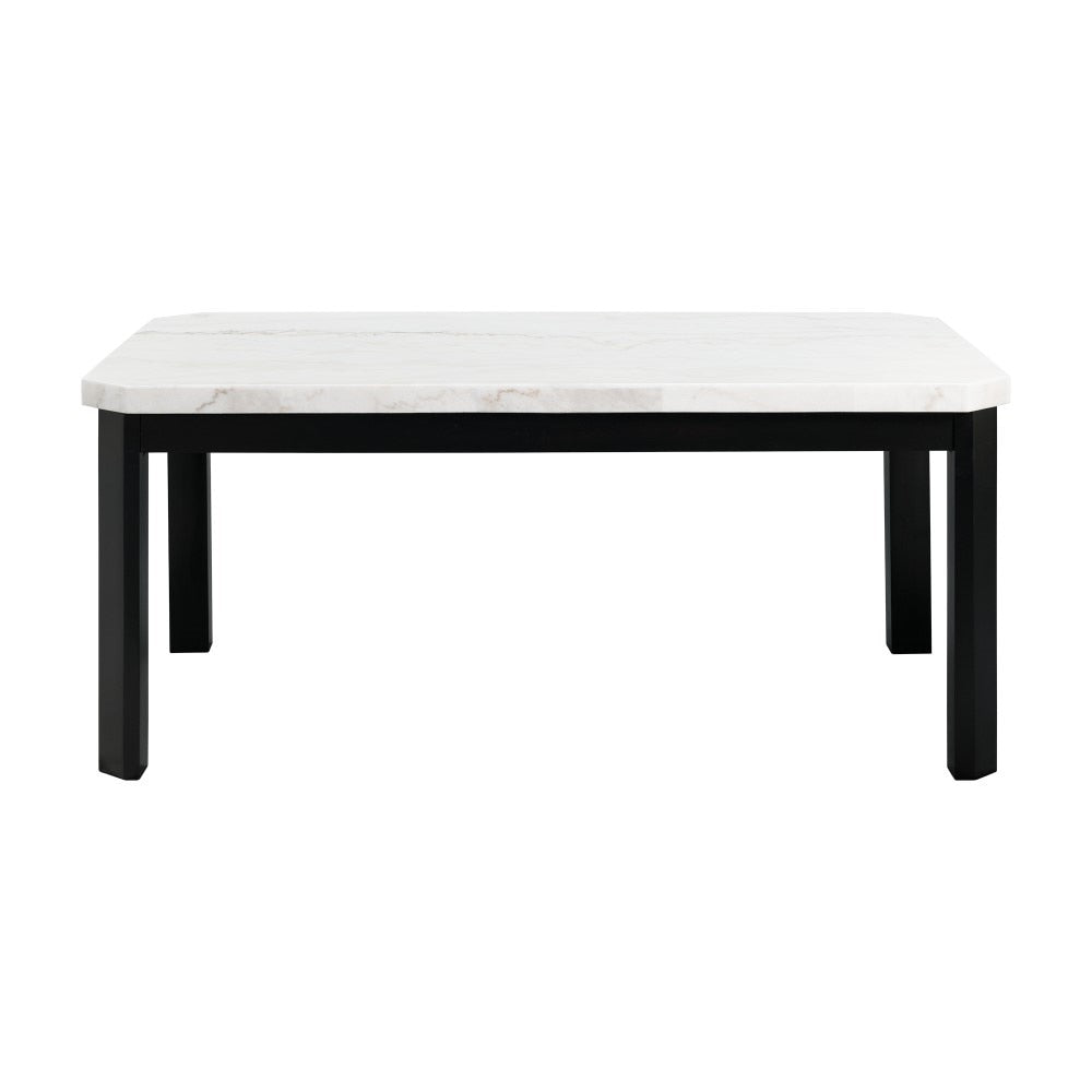 Picket House Furnishings - Celine White Marble 5PC Dining Set-Table & Four Gray Velvet Chairs - CFC300GY5PC veiw 3