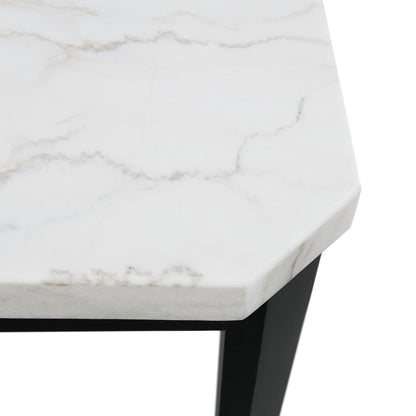 Picket House Furnishings - Celine White Marble Counter Height Dining Table - CFC700CHTB veiw 6