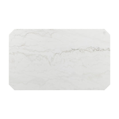 Picket House Furnishings - Celine White Marble Standard Height Dining Table - CFC700DTB veiw 5