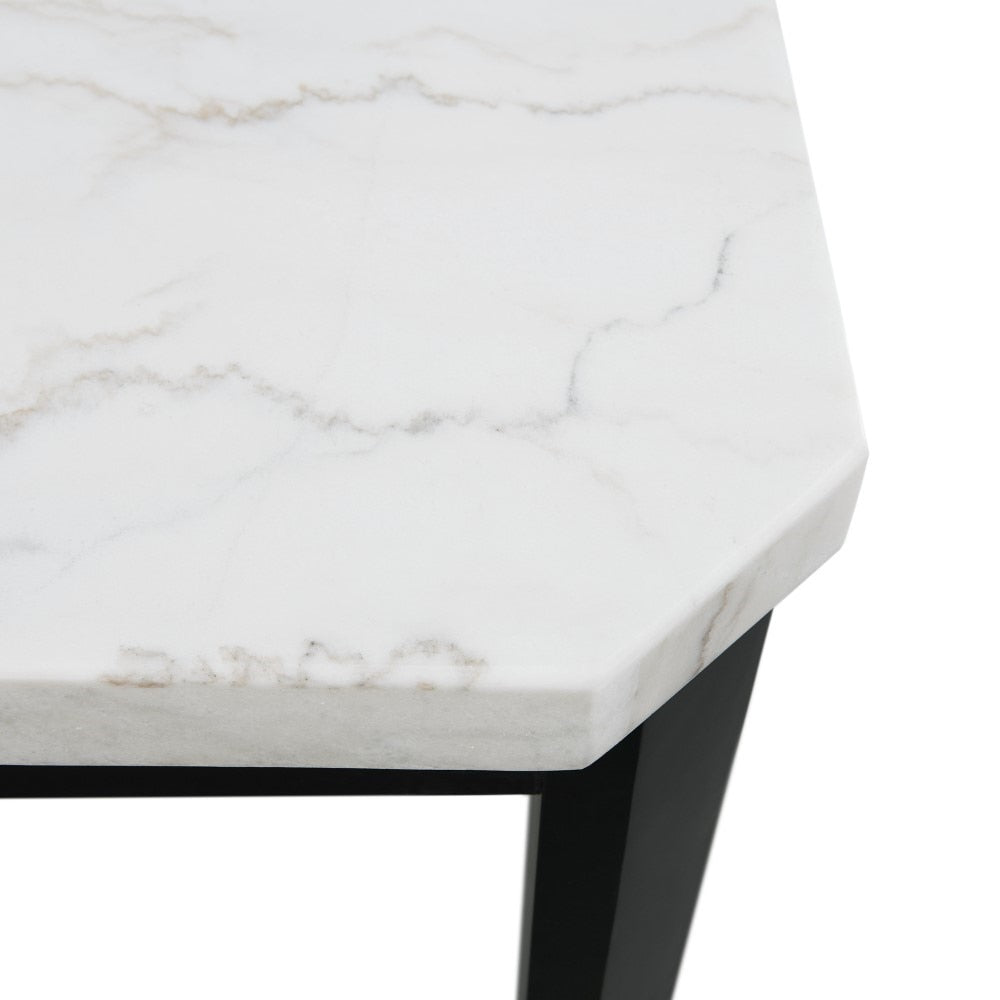 Picket House Furnishings - Celine White Marble Standard Height Dining Table - CFC700DTB veiw 6