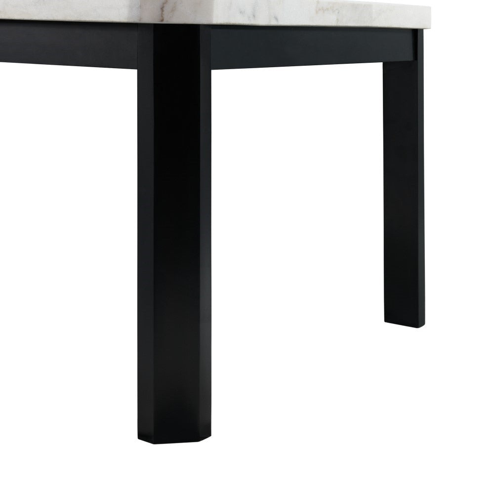 Picket House Furnishings - Celine White Marble Standard Height Dining Table - CFC700DTB veiw 7