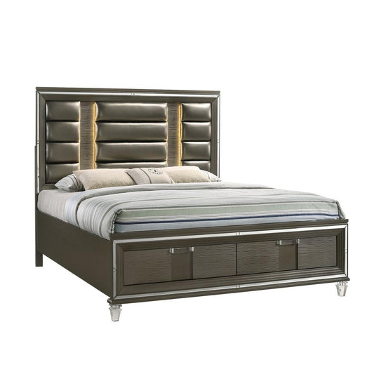 Picket House Furnishings - Charlotte 2 Drawer King Storage Bed in Copper - TN600KB veiw 1