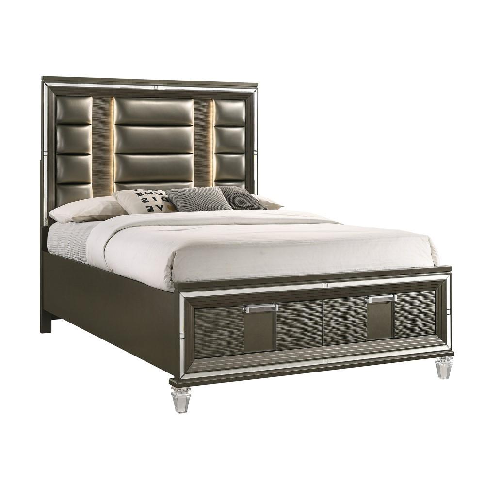 Picket House Furnishings - Charlotte 2 Drawer Queen Storage Bed in Copper - TN600QB veiw 1