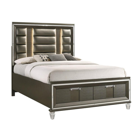 Picket House Furnishings - Charlotte 2 Drawer Queen Storage Bed in Copper - TN600QB veiw 1