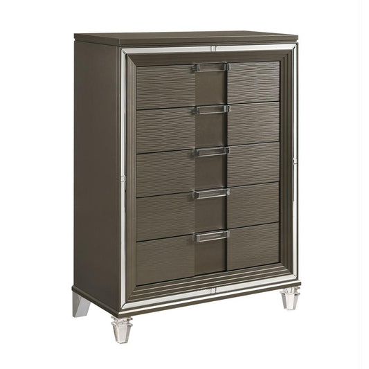Picket House Furnishings - Charlotte 5 Drawer Flip Top Chest in Copper - TN600CH veiw 1