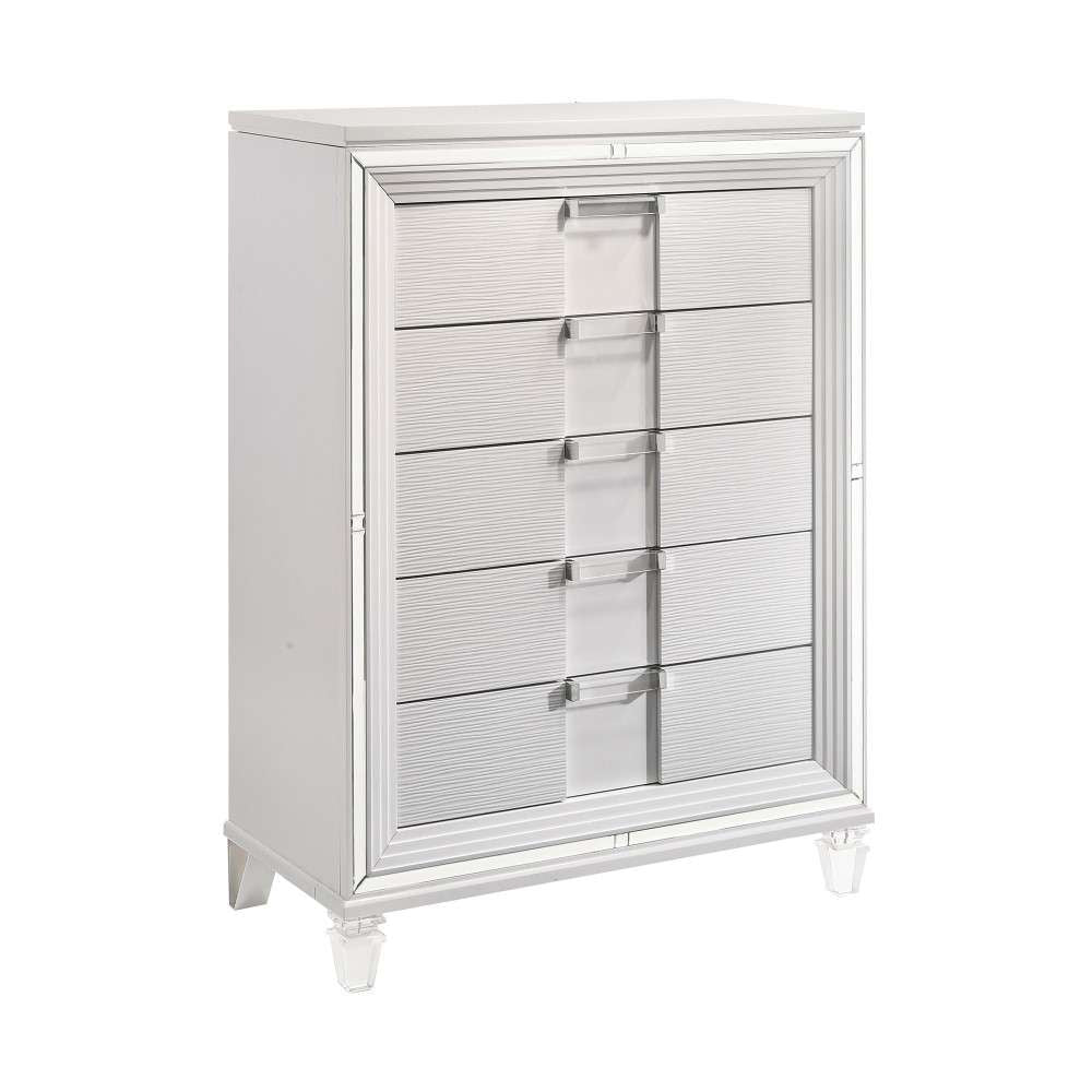 Picket House Furnishings - Charlotte 5-Drawer Flip-Top Chest in White - TN700CH veiw 1