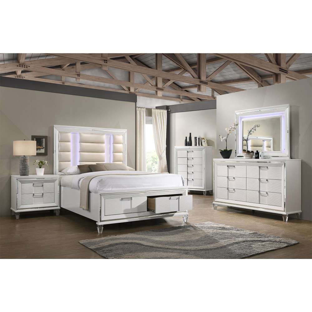 Picket House Furnishings - Charlotte 5-Drawer Flip-Top Chest in White - TN700CH veiw 2