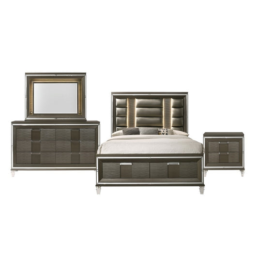 Picket House Furnishings - Charlotte King Storage 4Pc Bedroom Set in Copper - TN600KB4PC veiw 1