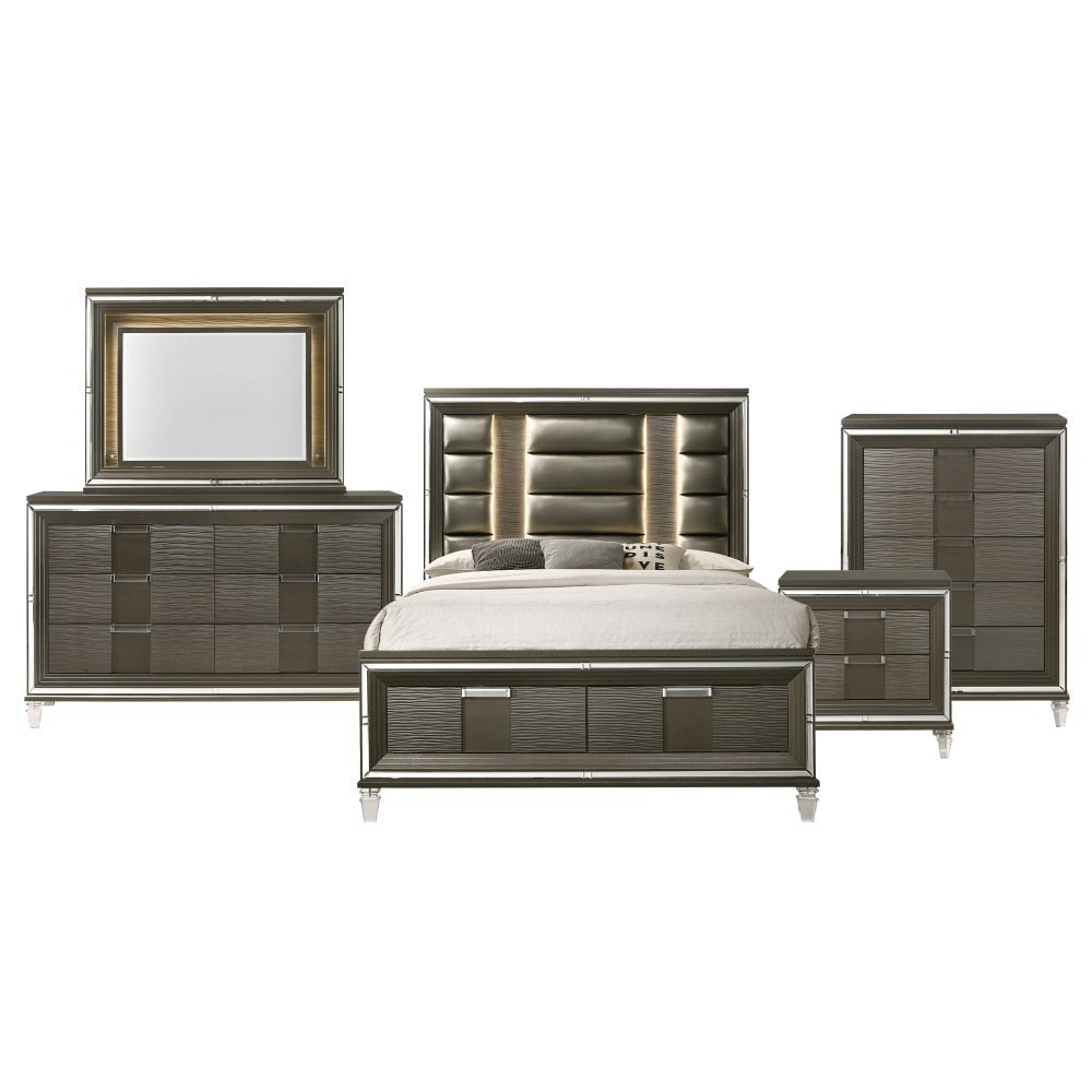 Picket House Furnishings - Charlotte King Storage 5Pc Bedroom Set in Copper - TN600KB5PC veiw 1