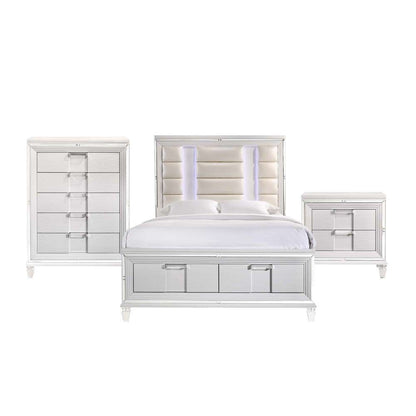 Picket House Furnishings - Charlotte Queen Storage 3PC Bedroom Set in White - TN700QB3PC veiw 1