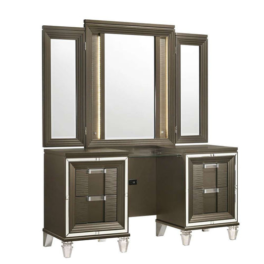 Picket House Furnishings - Charlotte Vanity Set with USB in Copper - TN600VT veiw 2