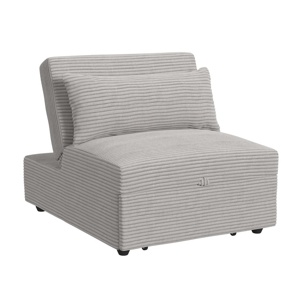 Picket House Furnishings -  Charon Chair with kidney pillow, Klik Klak and Pop up in Coronado Grey - U-16540-11803-102 view 1
