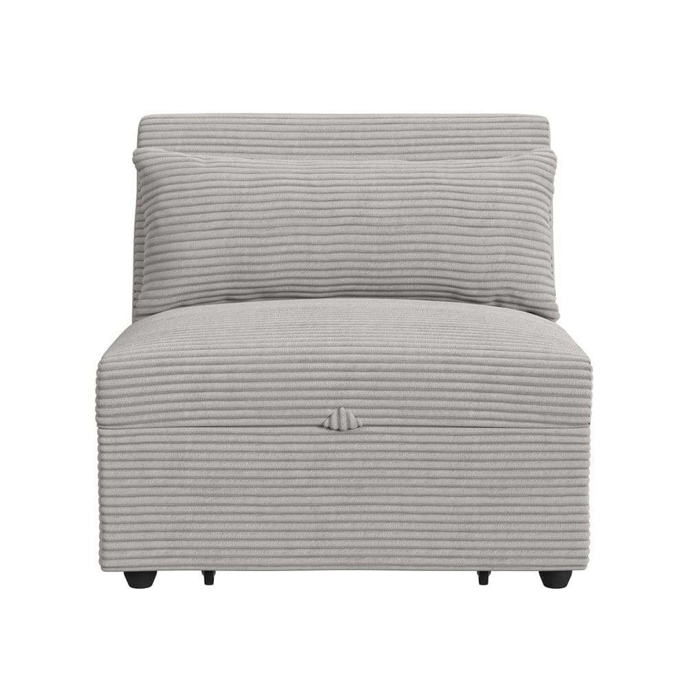 Picket House Furnishings -  Charon Chair with kidney pillow, Klik Klak and Pop up in Coronado Grey - U-16540-11803-102 view 2