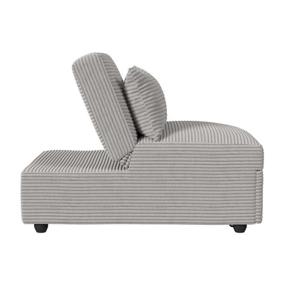 Picket House Furnishings -  Charon Chair with kidney pillow, Klik Klak and Pop up in Coronado Grey - U-16540-11803-102 view 3