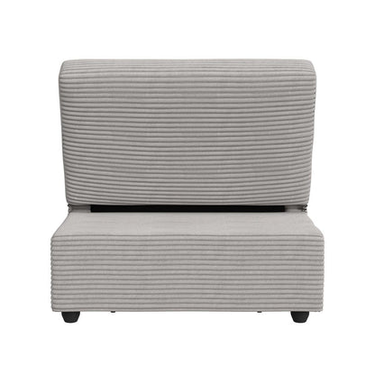 Picket House Furnishings -  Charon Chair with kidney pillow, Klik Klak and Pop up in Coronado Grey - U-16540-11803-102 view 4