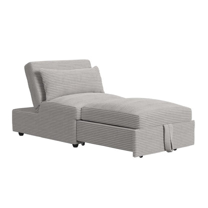 Picket House Furnishings -  Charon Chair with kidney pillow, Klik Klak and Pop up in Coronado Grey - U-16540-11803-102 view 5