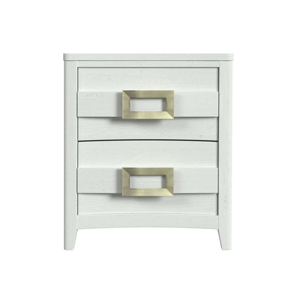 Picket House Furnishings -  Chett 2-Drawer Nightstand with USB in White - B-15990-7-NS view 2