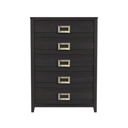Picket House Furnishings - Chett 5-Drawer Chest in Black - B-15990-8-CH veiw 2