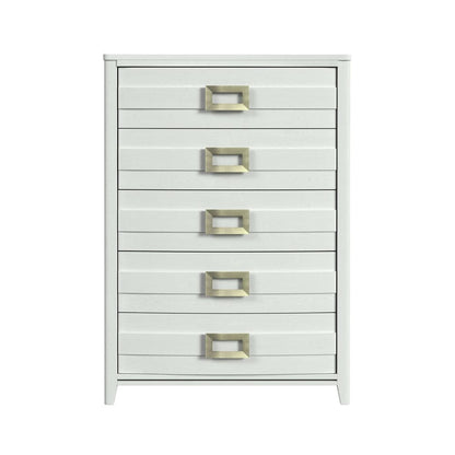 Picket House Furnishings -  Chett 5-Drawer Chest in White - B-15990-7-CH view 2