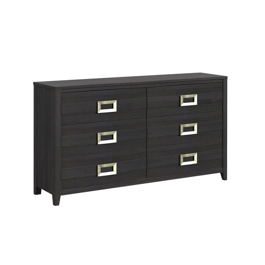 Picket House Furnishings - Chett 6-Drawer Dresser in Black - B-15990-8-DR veiw 1