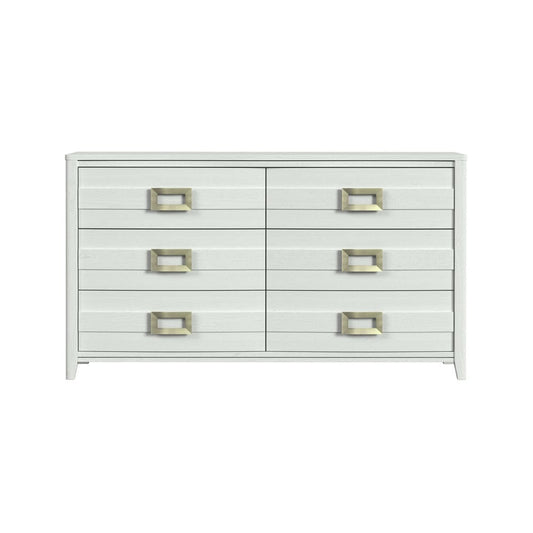 Picket House Furnishings -  Chett 6-Drawer Dresser in White - B-15990-7-DR view 2