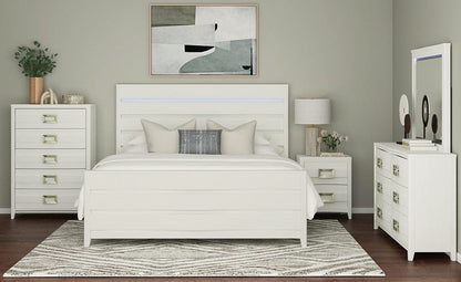 Picket House Furnishings -  Chett 6-Drawer Dresser in White - B-15990-7-DR view 4