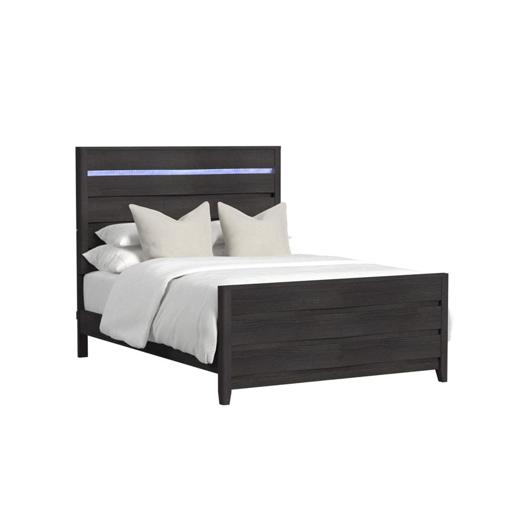 Picket House Furnishings - Chett Full 3PC Bedroom Set with LED in Black - B-15990-8-FBL-3PC veiw 4