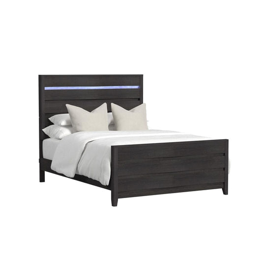 Picket House Furnishings - Chett Full Bed with LED in Black - B-15990-8-FBL veiw 1