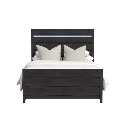 Picket House Furnishings - Chett Full Bed with LED in Black - B-15990-8-FBL veiw 2