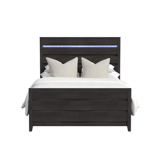 Picket House Furnishings - Chett Full Bed with LED in Black - B-15990-8-FBL veiw 2