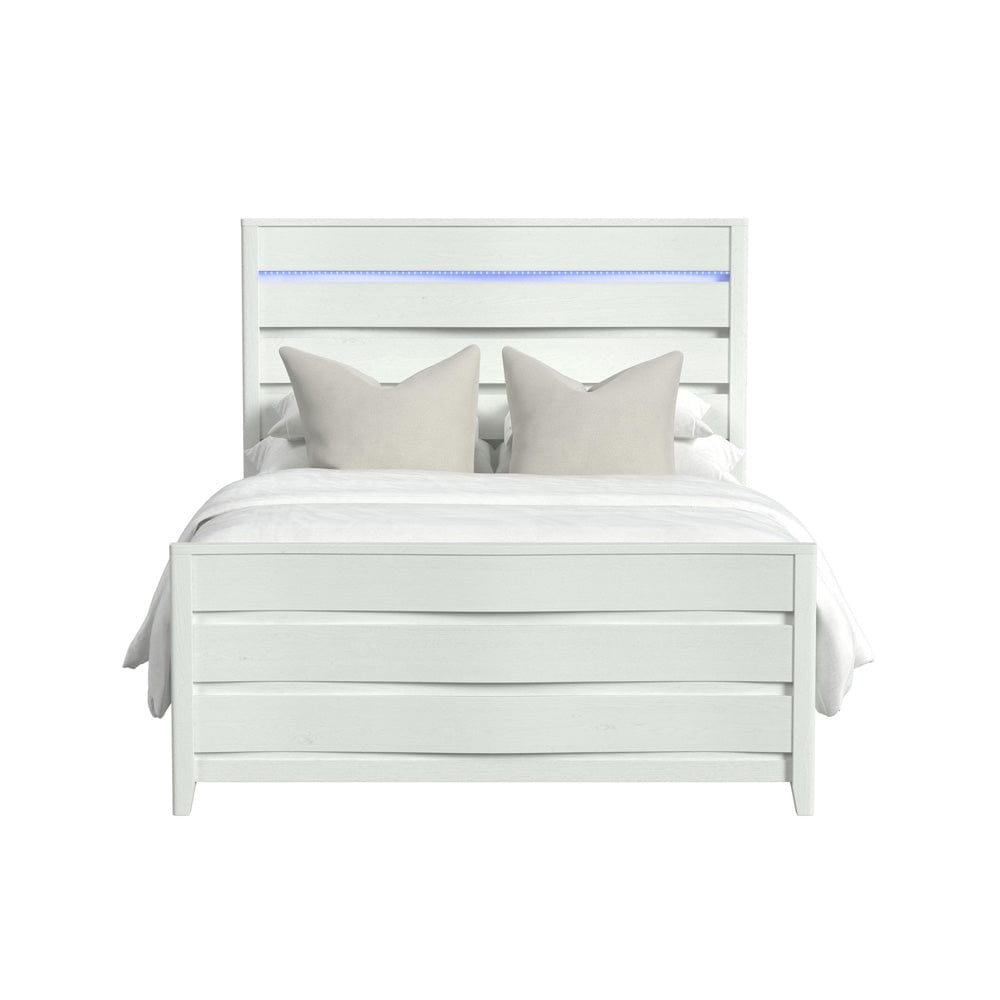 Picket House Furnishings -  Chett Full Bed with LED in White - B-15990-7-FBL view 2