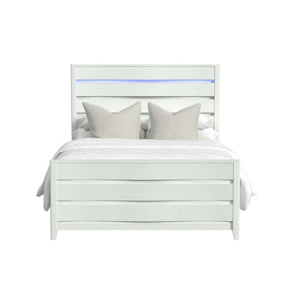 Picket House Furnishings -  Chett Full Bed with LED in White - B-15990-7-FBL view 2