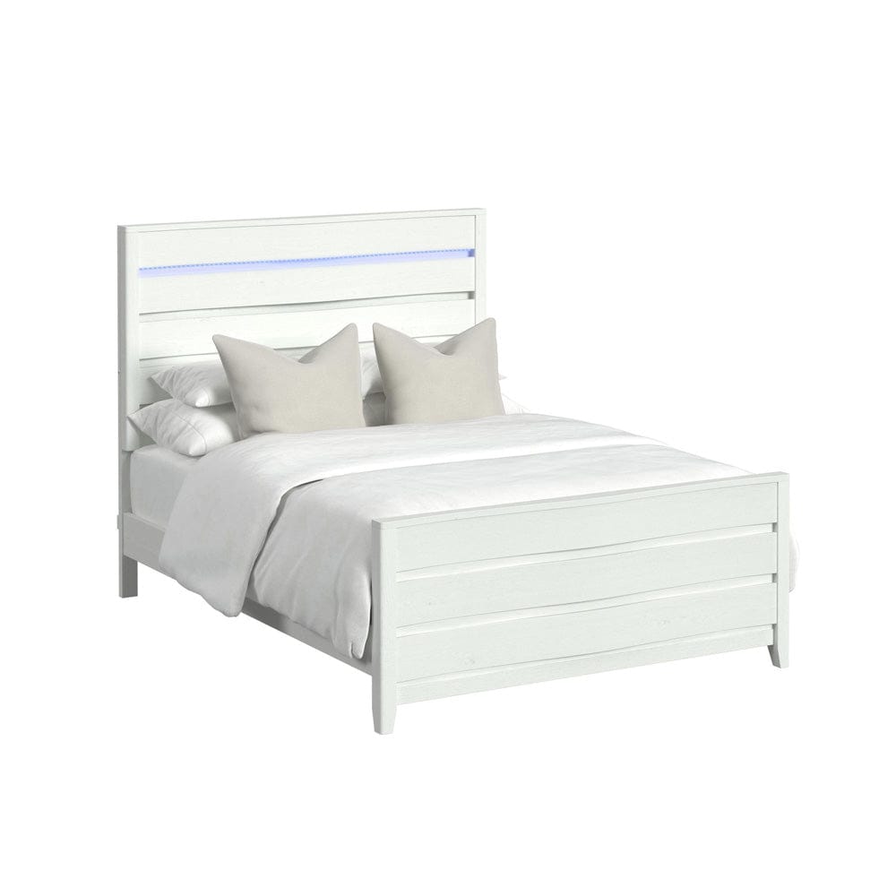 Picket House Furnishings -  Chett Queen Bed with LED in White - B-15990-7-QBL view 2