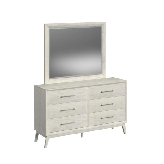 Picket House Furnishings - Clare Dresser and Mirror Set in Almond - B-13000-6-DRMR veiw 1