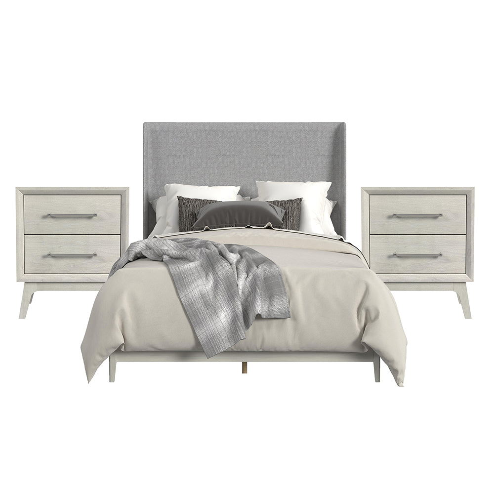 Picket House Furnishings - Clare Full Uph 3PC Bedroom Set in Almond - B-13000-6-FUB-NS2 view 1
