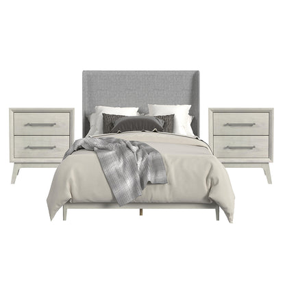 Picket House Furnishings - Clare Full Uph 3PC Bedroom Set in Almond - B-13000-6-FUB-NS2 view 1